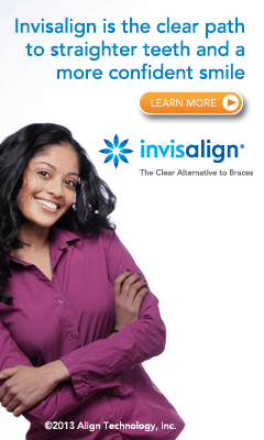 Invisalign banner image with young woman